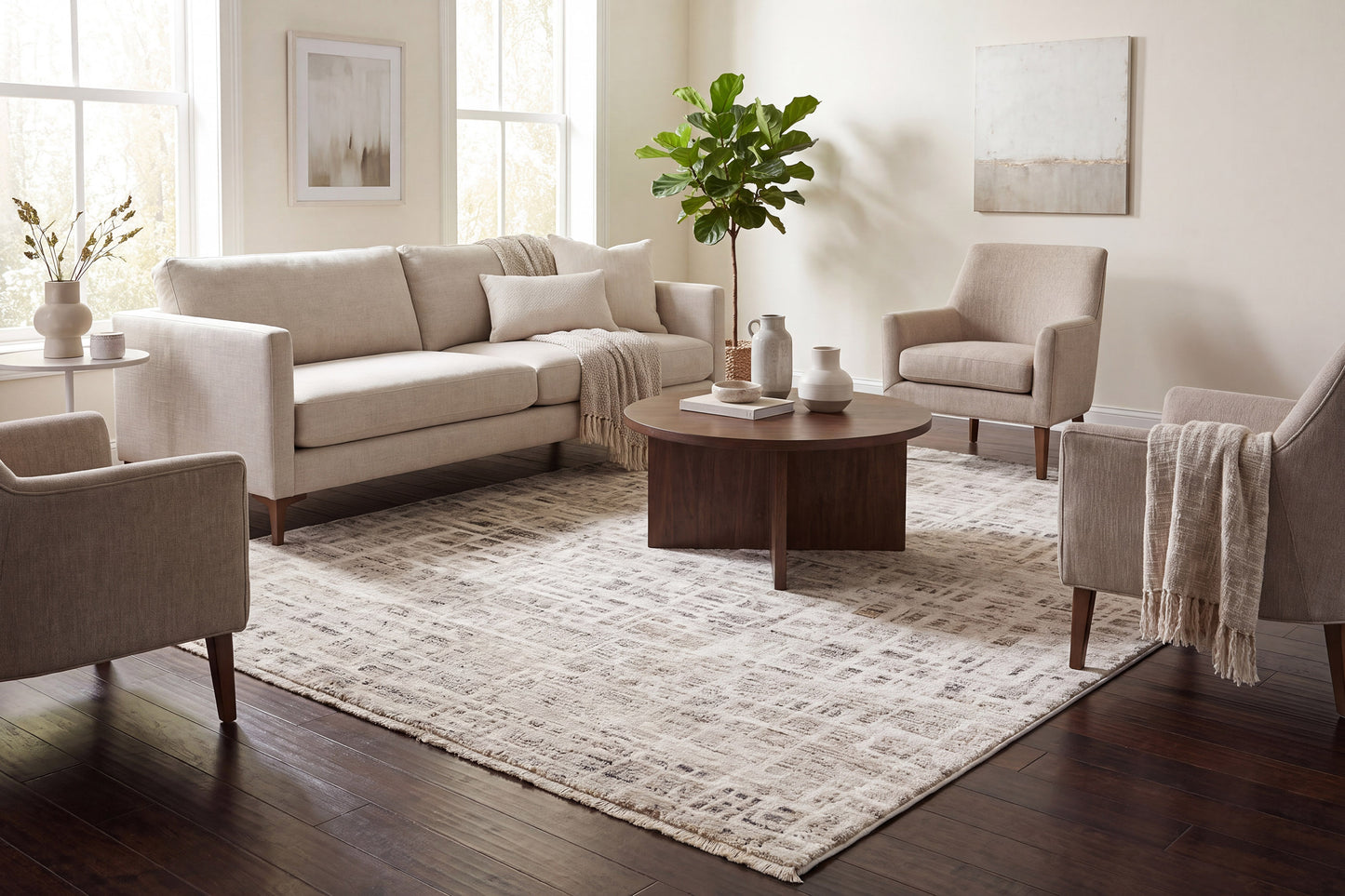 Artemis 17552-890 Beige/Grey Area Rug