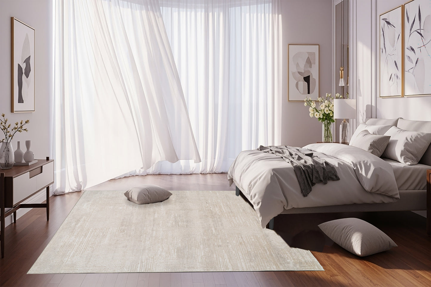 Arten 3752-910 Light Grey Area Rug
