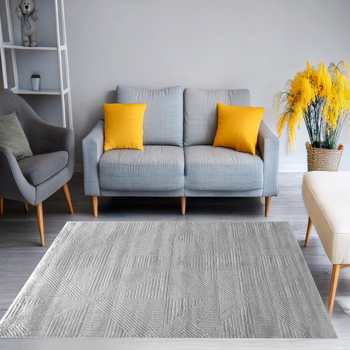 Arten 3753-119 Cream/Grey Area Rug
