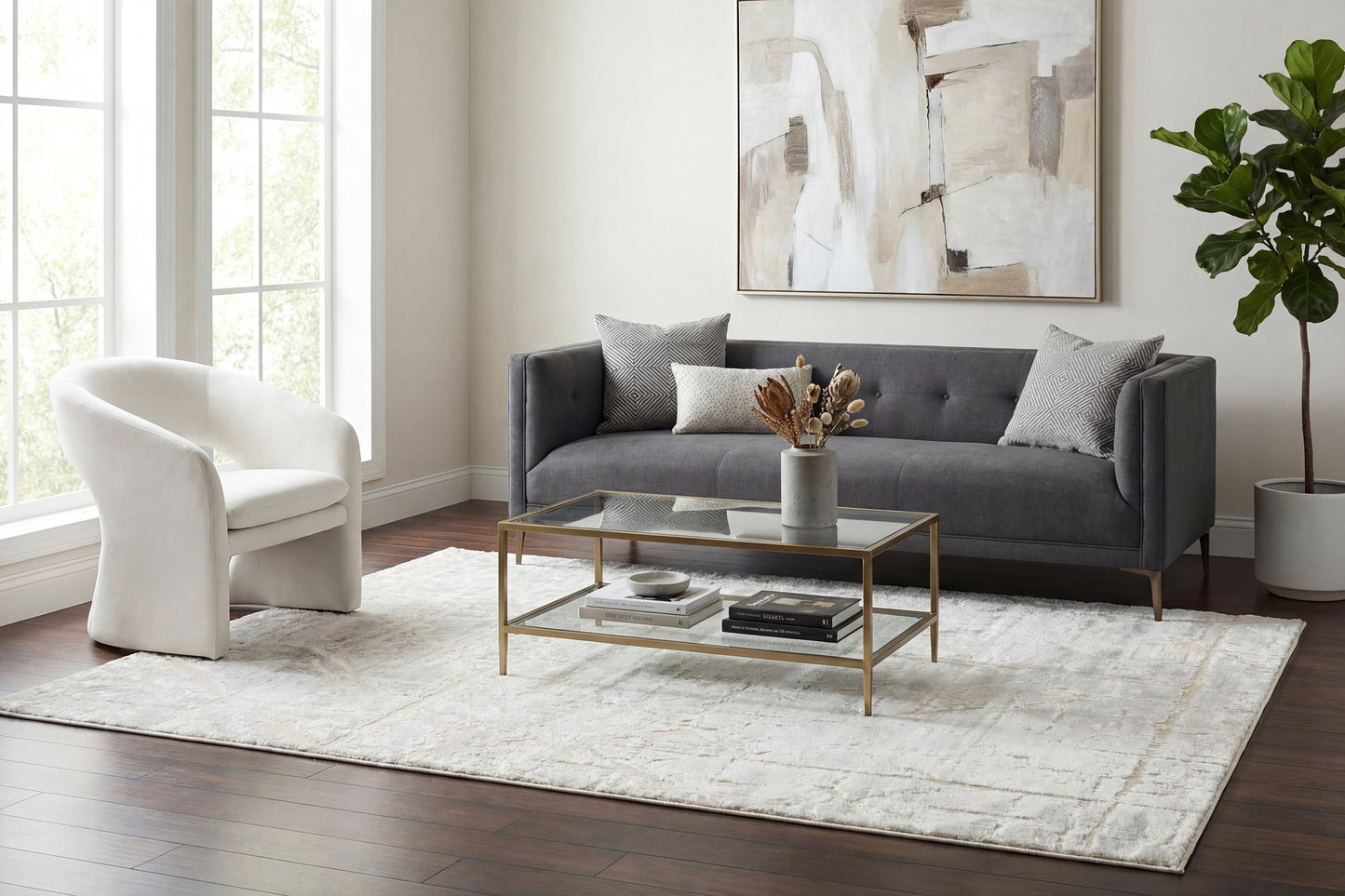 Arten 3750-900 Grey Area Rug