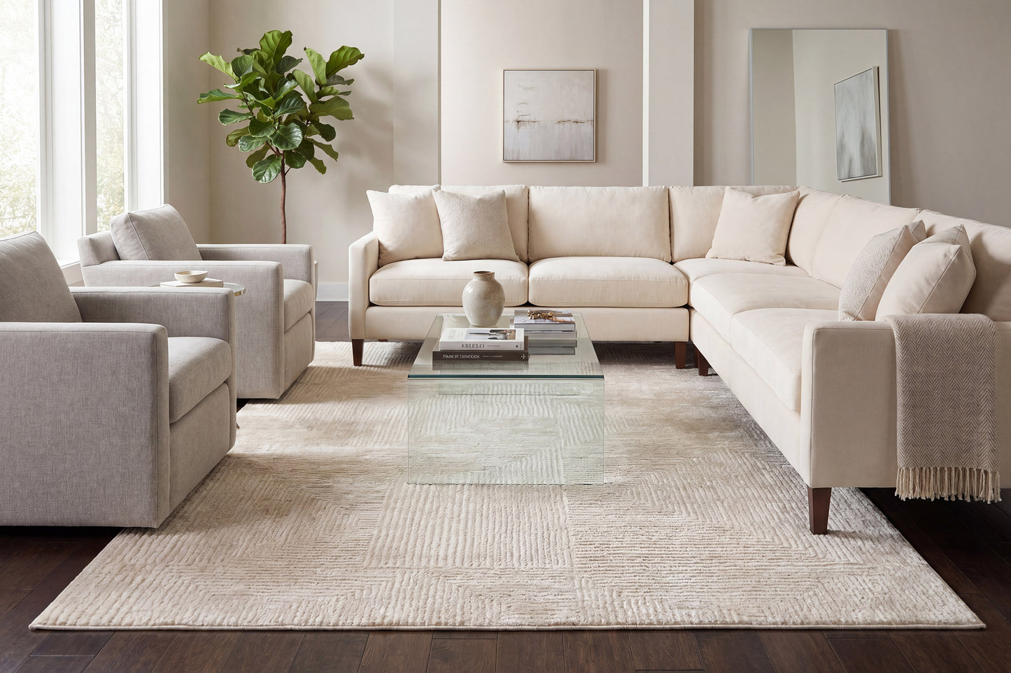 Arten 3752-910 Light Grey Area Rug