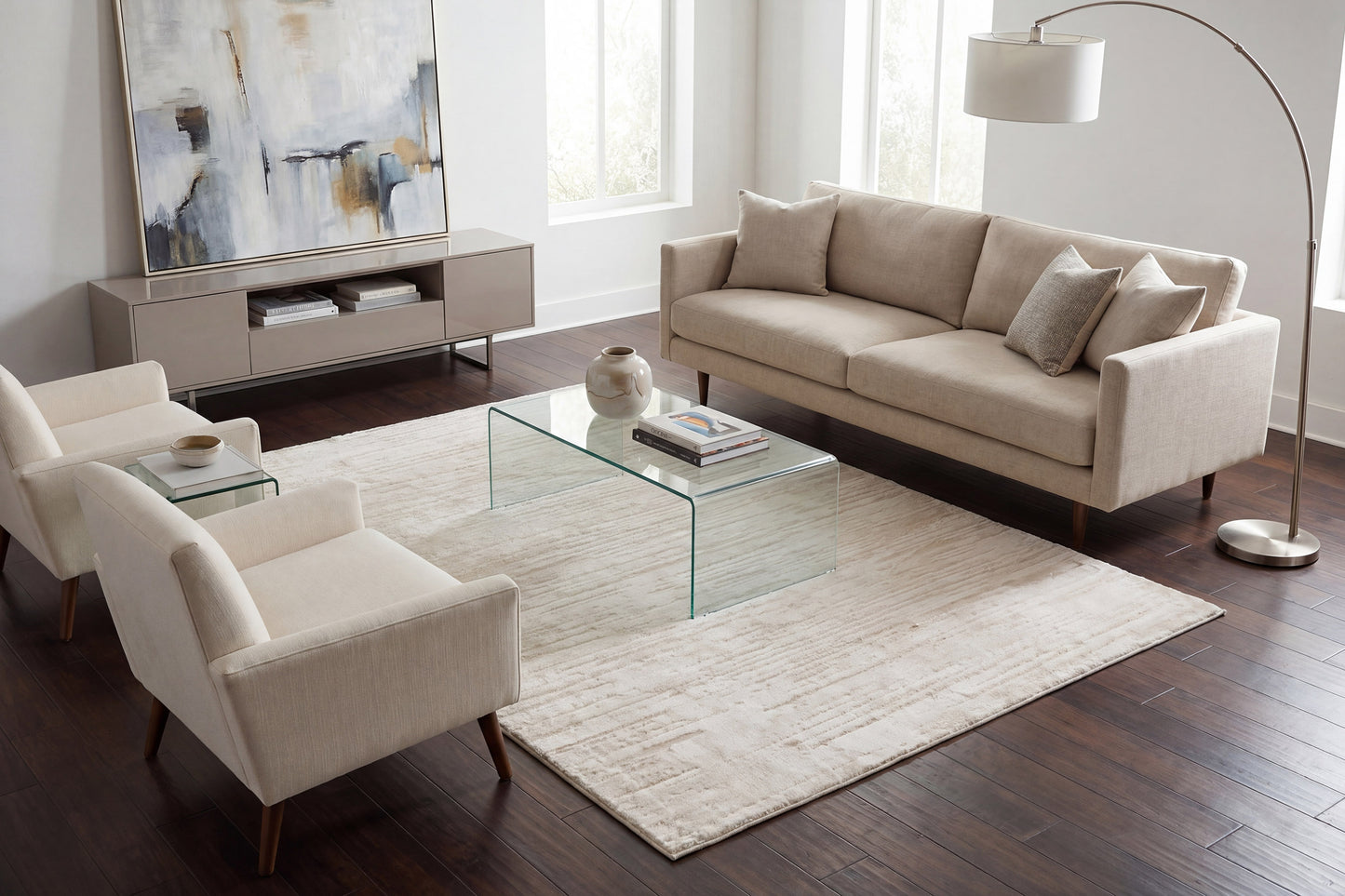Arten 3754-900 Grey Area Rug