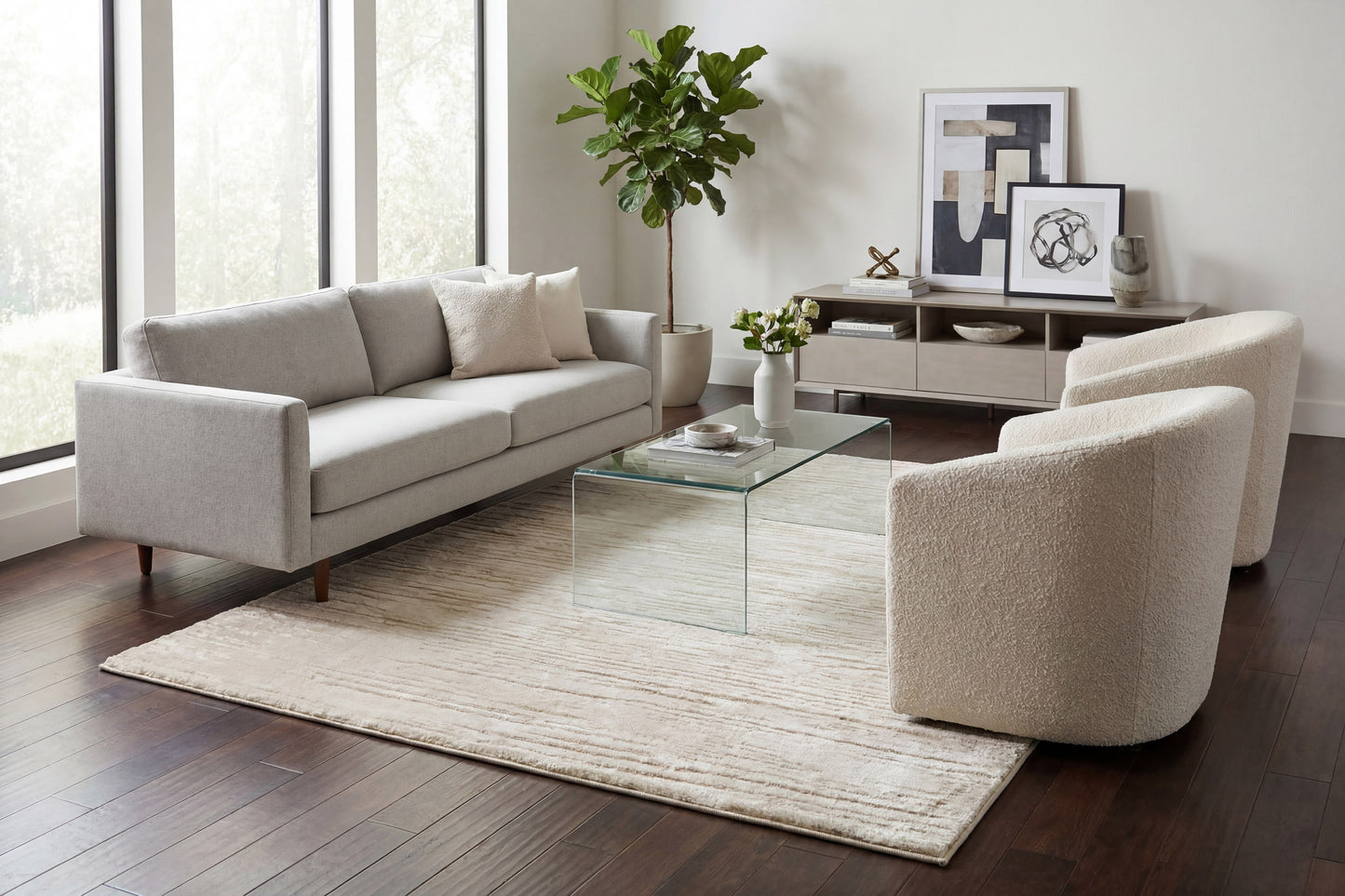 Arten 3754-900 Grey Area Rug