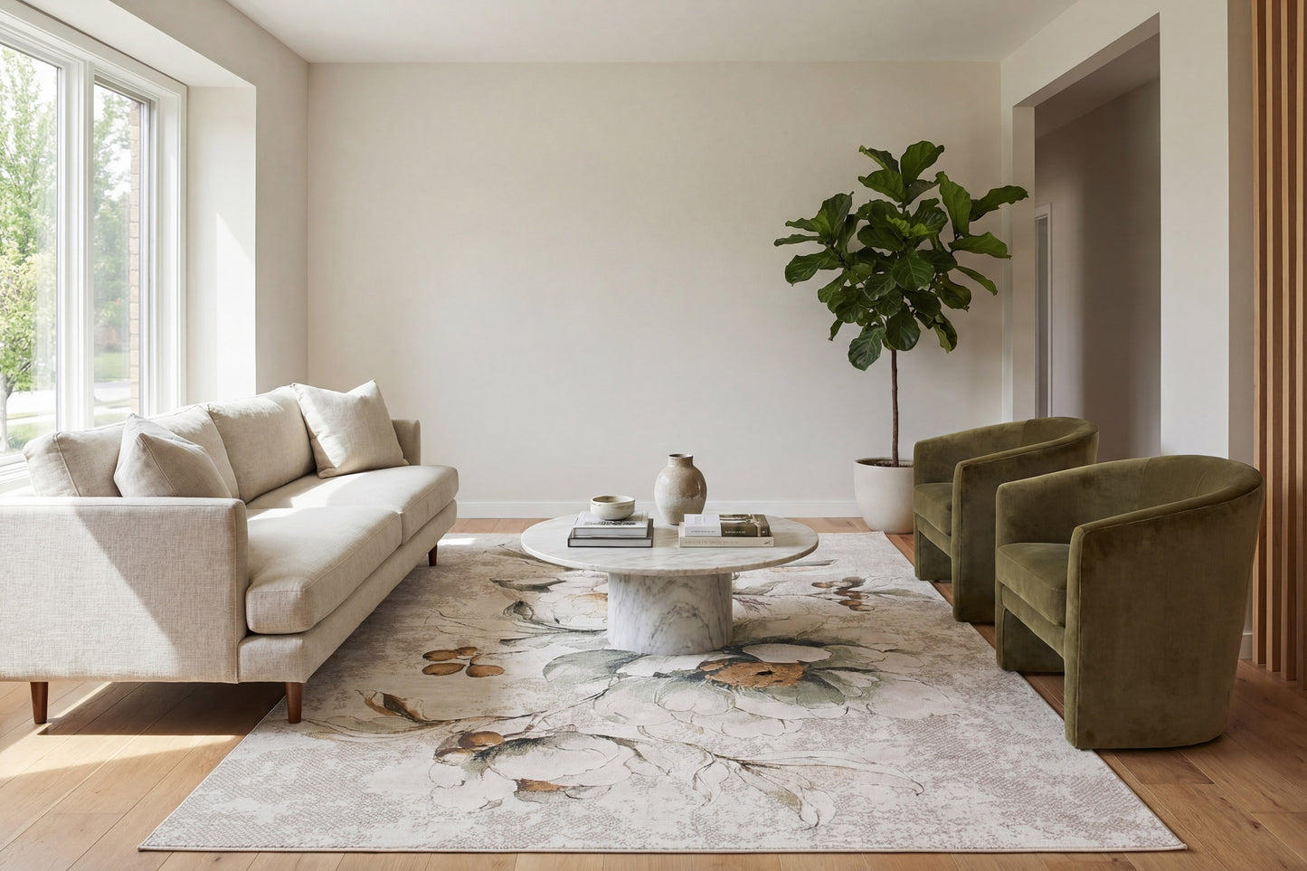Aspire 11360-149 Cream/Sage/Multi Area Rug