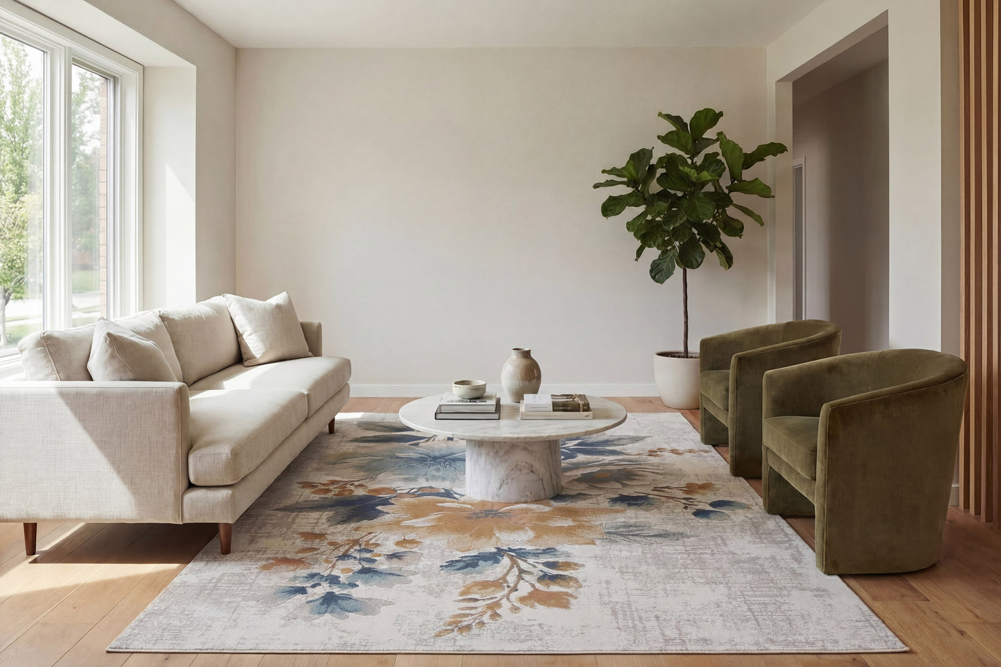 Aspire 11361-199 Cream/Multi Area Rug