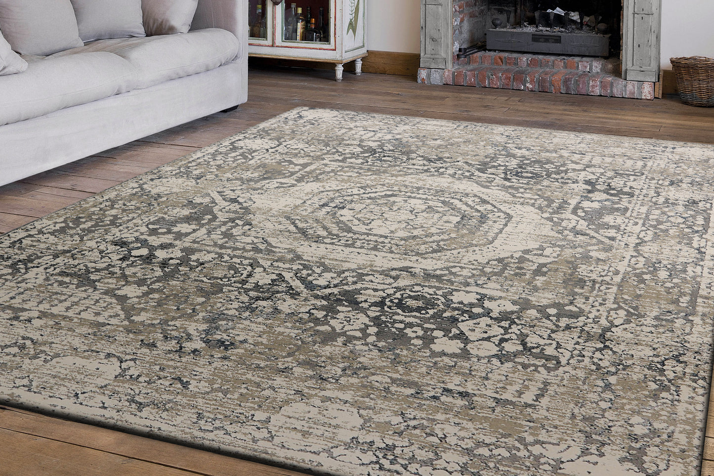 Astoria 3371-190 Cream/Grey Area Rug