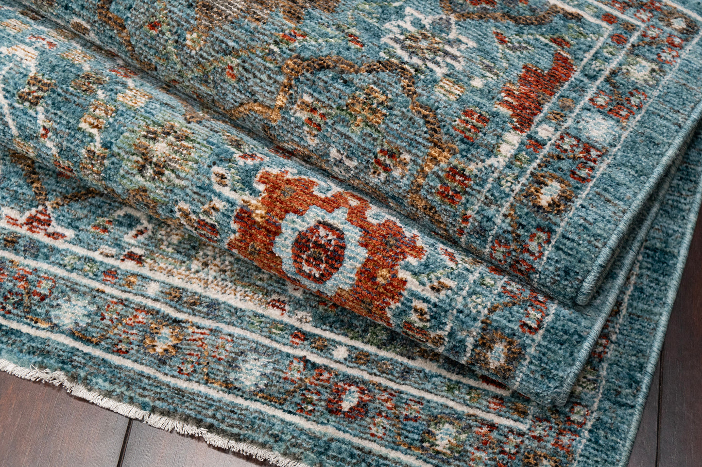 Atlanta 11764-539 Blue/Red/Multi Area Rug