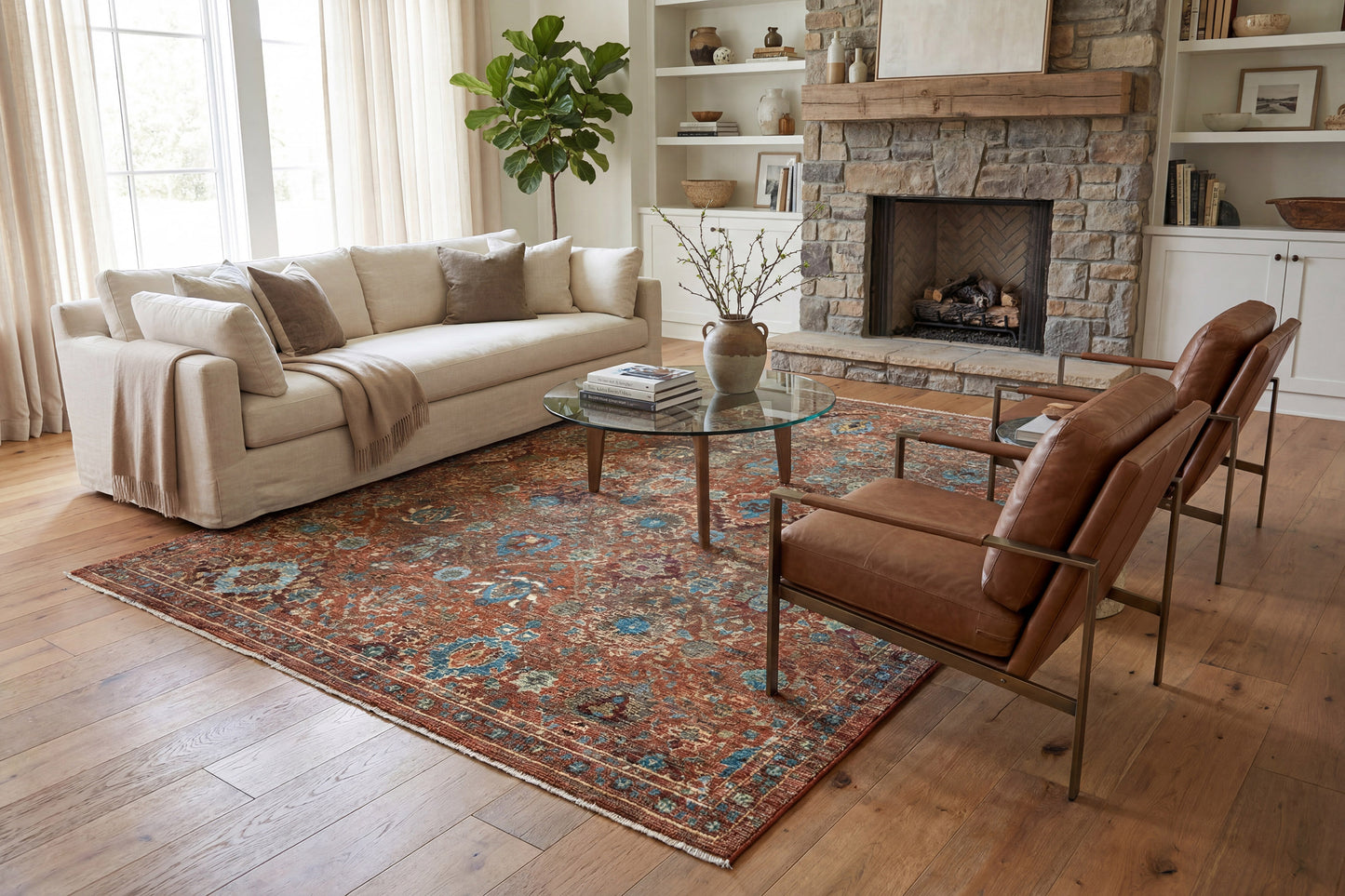 Atlanta 11764-359 Red/Blue/Multi Area Rug