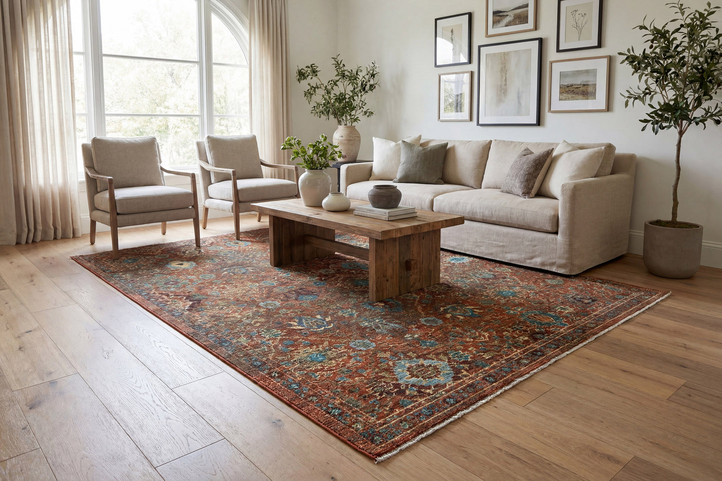 Atlanta 11764-359 Red/Blue/Multi Area Rug