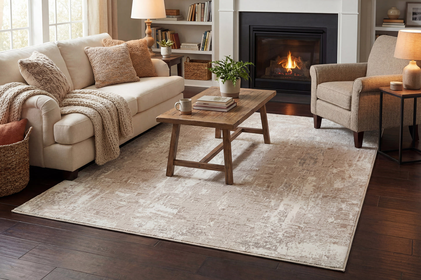 Atlas 2570-810 Beige/Ivory Area Rug