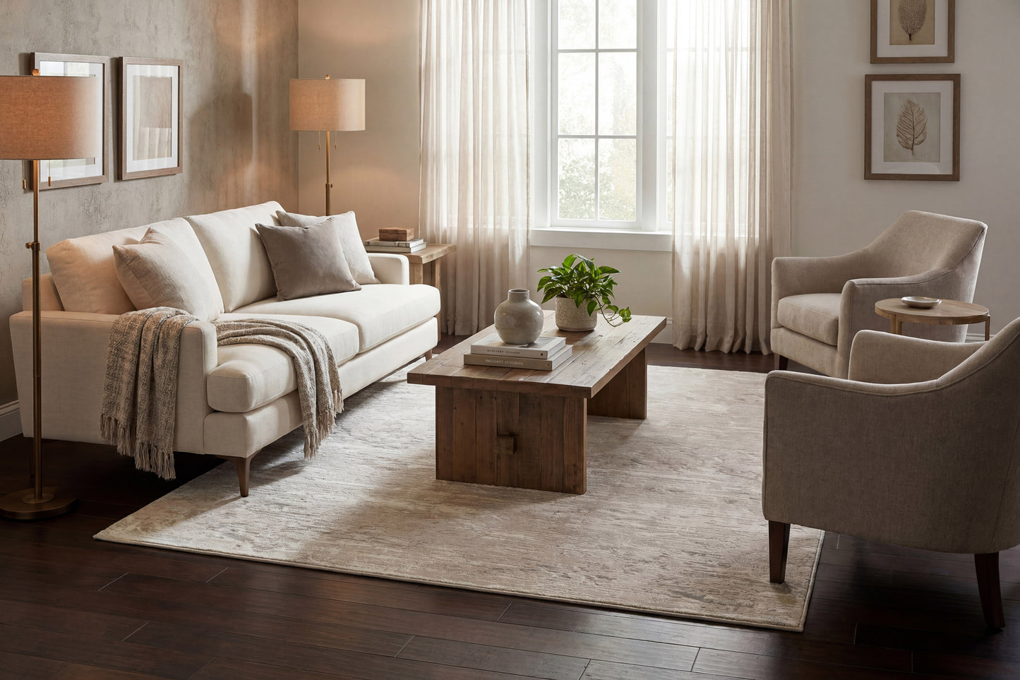 Atlas 2571-100 Cream Area Rug