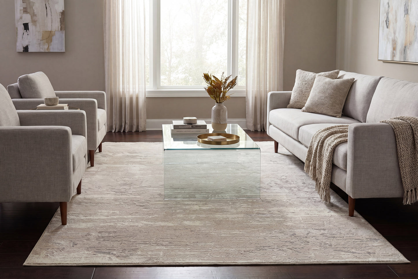 Atlas 2571-100 Cream Area Rug