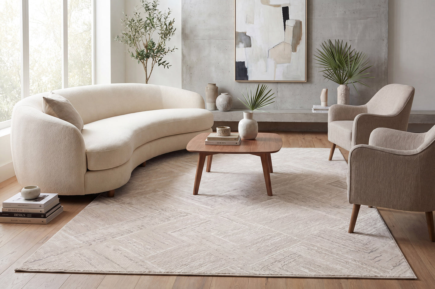 Atlas 2575-910 Grey/Ivory Area Rug
