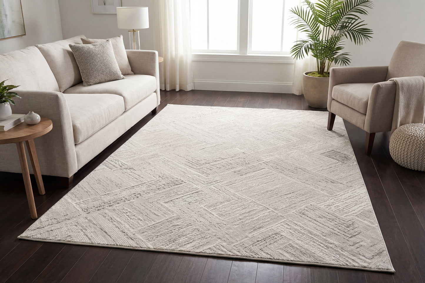Atlas 2575-910 Grey/Ivory Area Rug