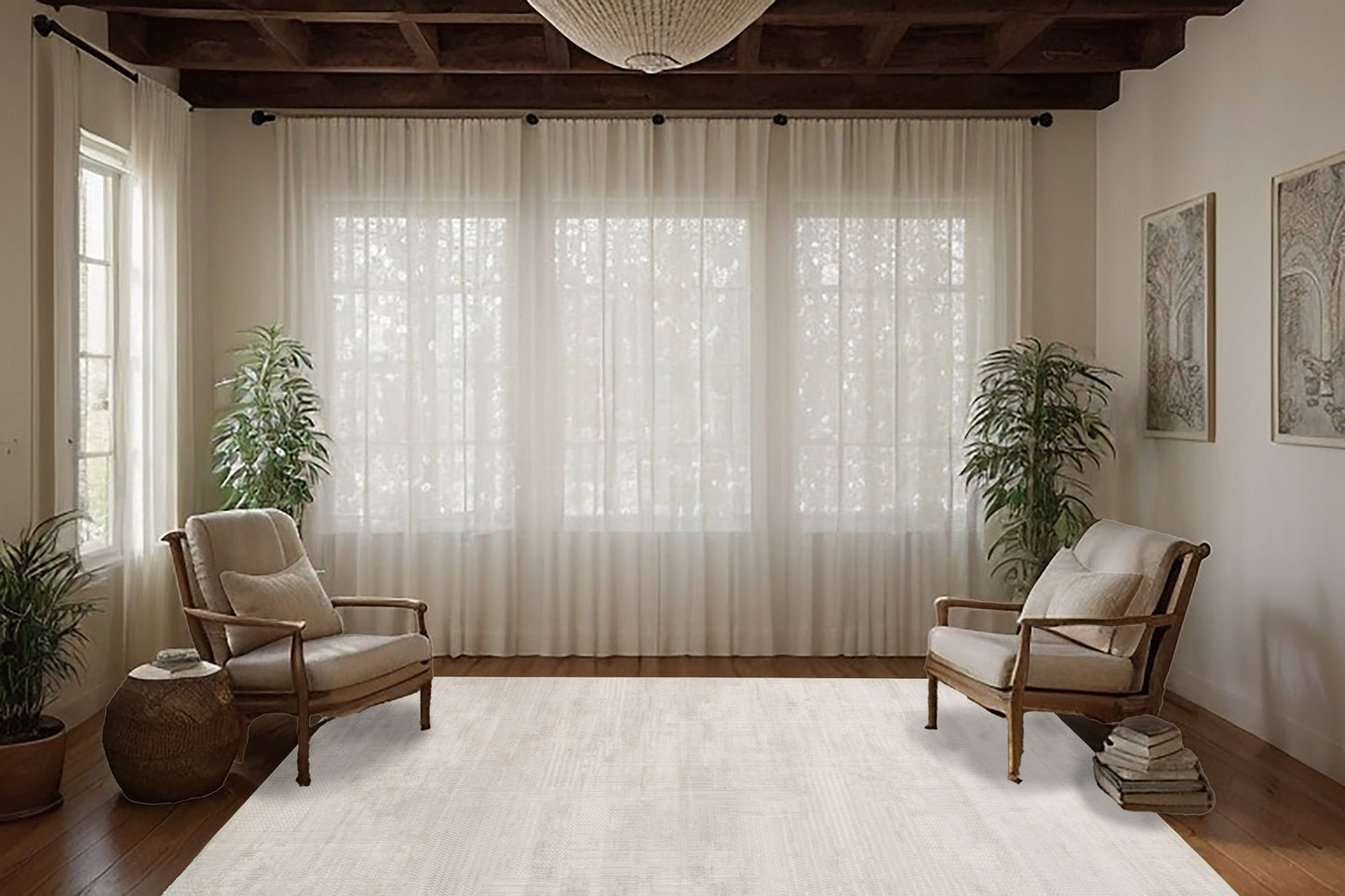 Atlas 2582-890 Beige/Grey Area Rug