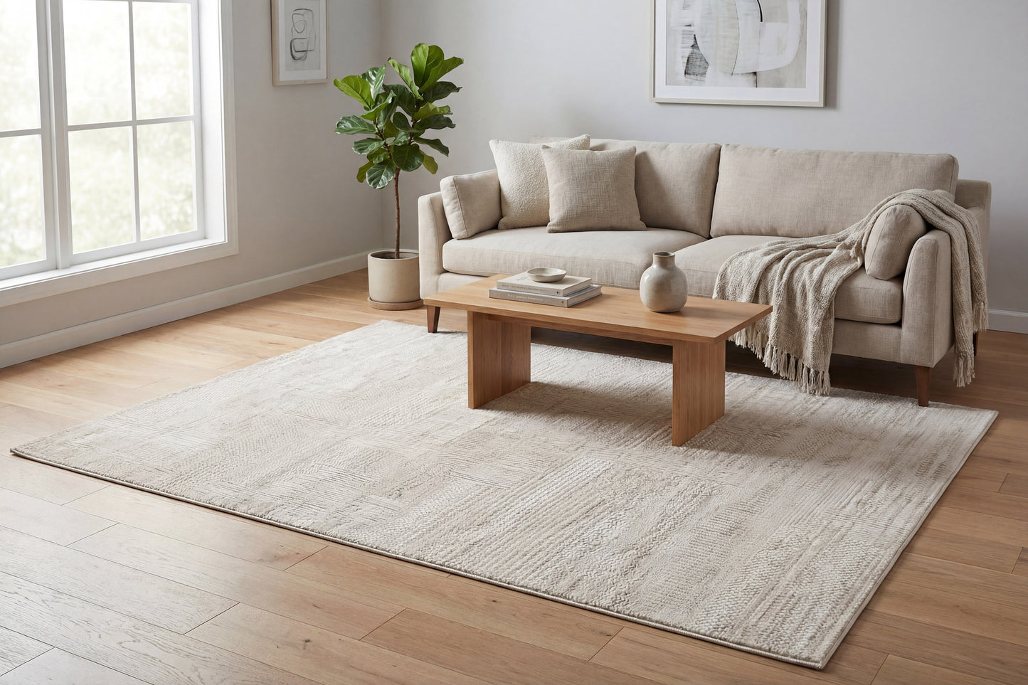 Atlas 2582-890 Beige/Grey Area Rug