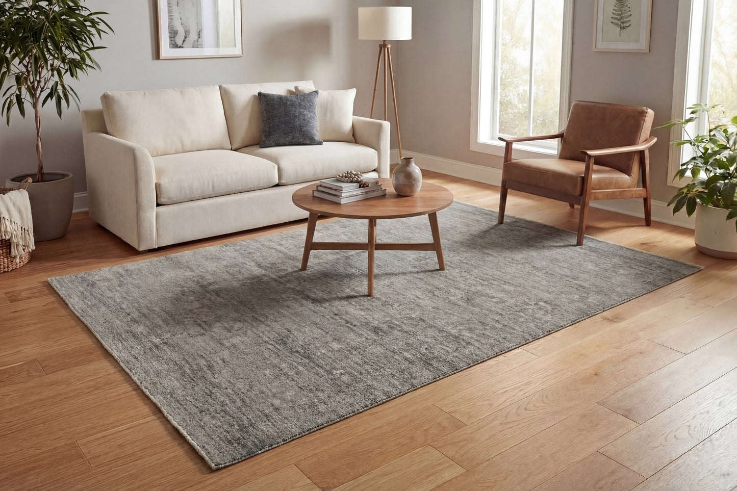 Atmos 11980-990 Grey/Dark Grey Area Rug
