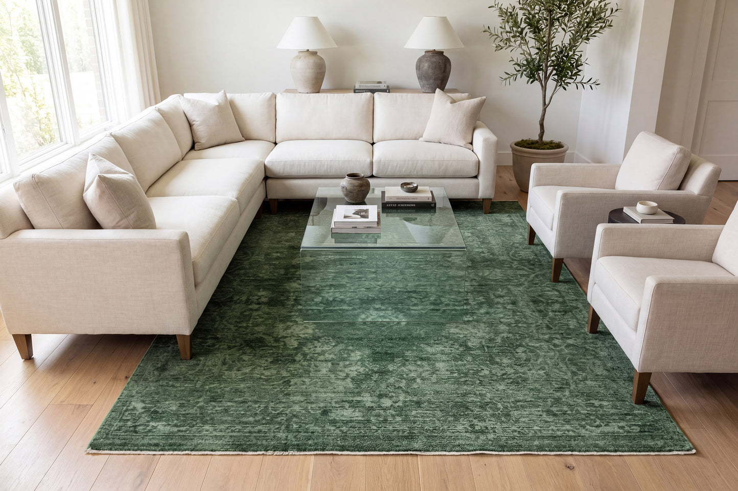 Atmos 11980-400 Green Area Rug