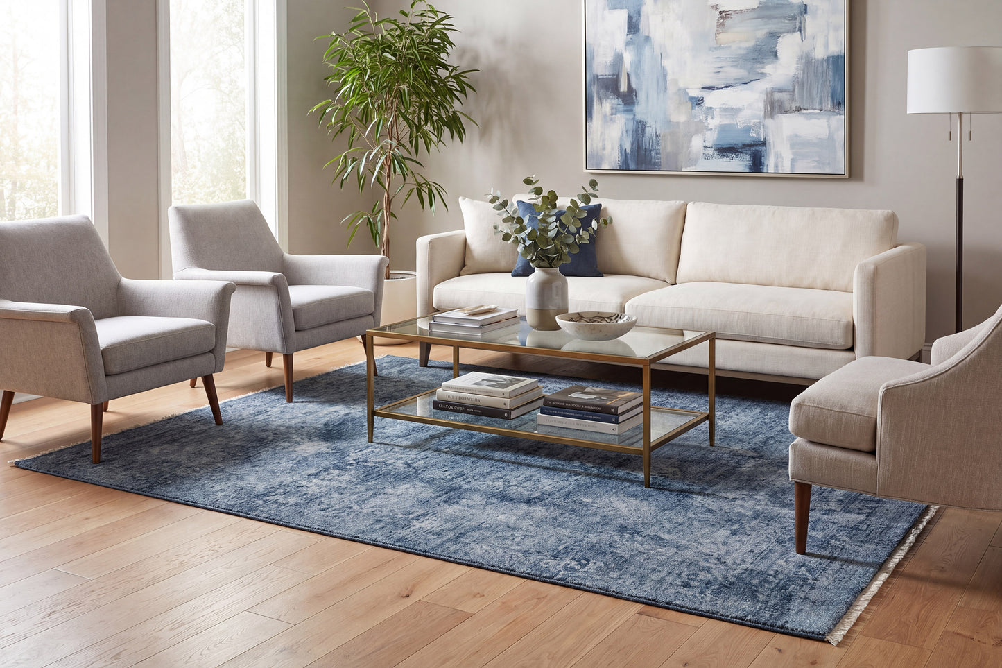 Atmos 11980-500 Navy Area Rug