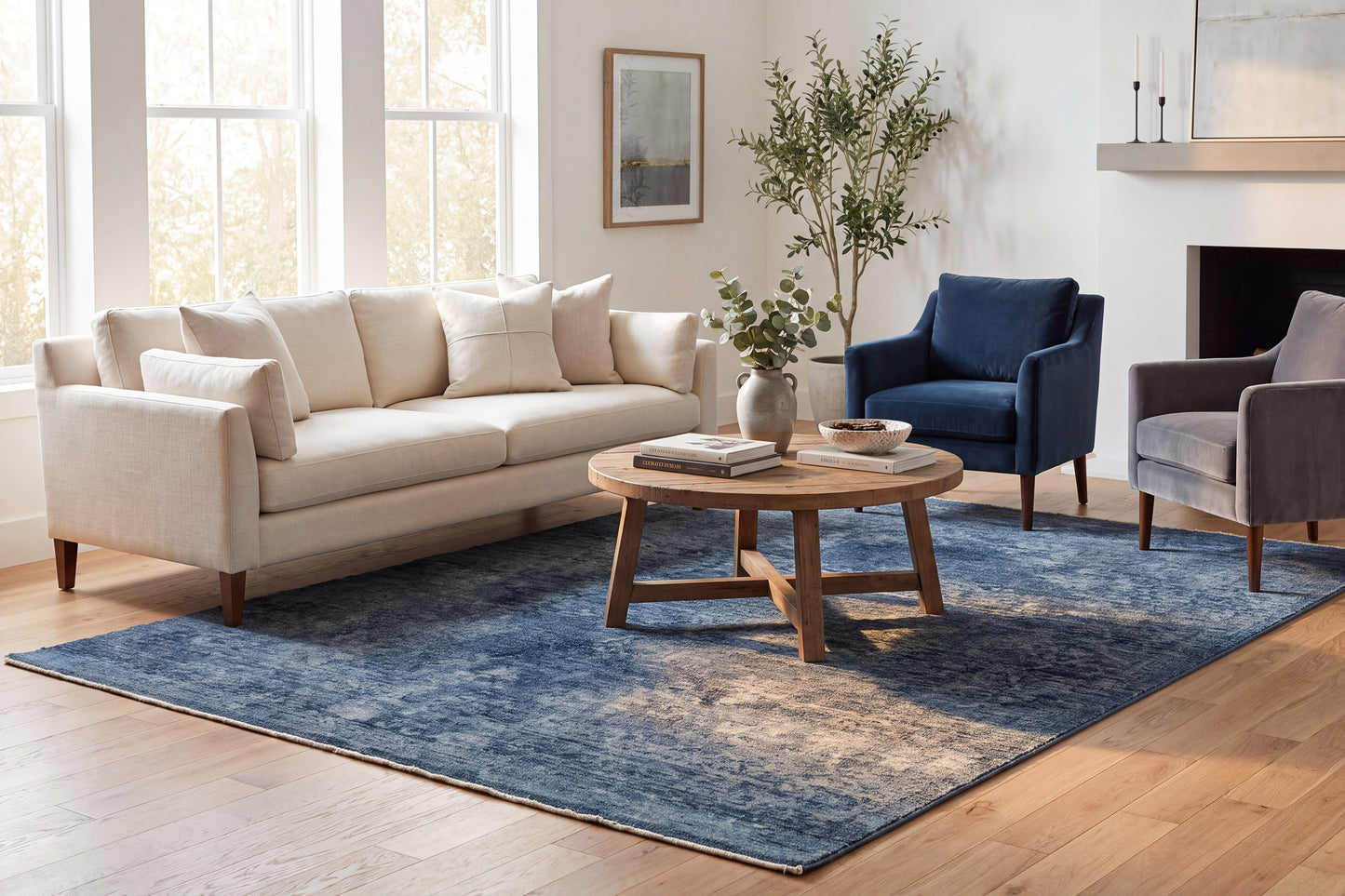 Atmos 11980-500 Navy Area Rug