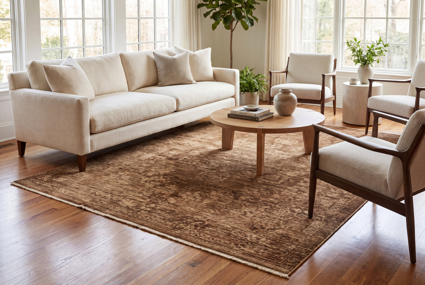 Atmos 11980-880 Brown/Beige Area Rug