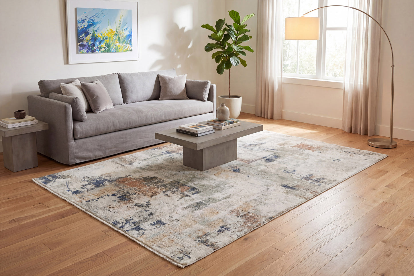 Authentic 18781-199 Ivory/Multi Area Rug