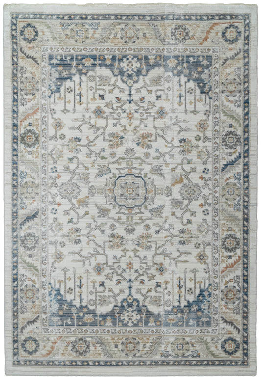 Authentic 18782-150 Ivory/Navy Area Rug