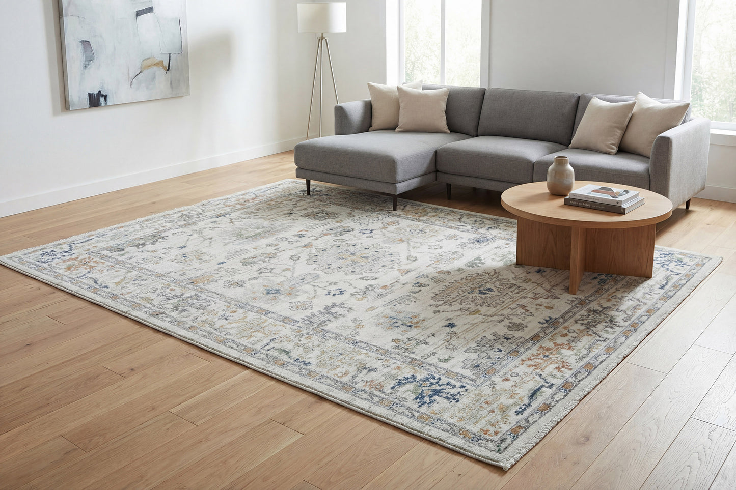 Authentic 18783-199 Ivory/Multi Area Rug