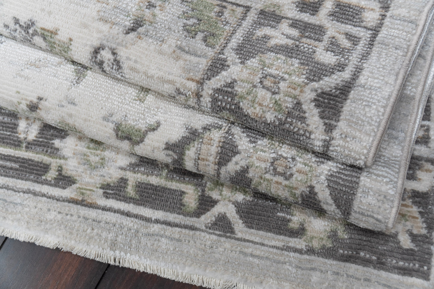 Authentic 18787-198 Ivory/Grey/Beige Area Rug
