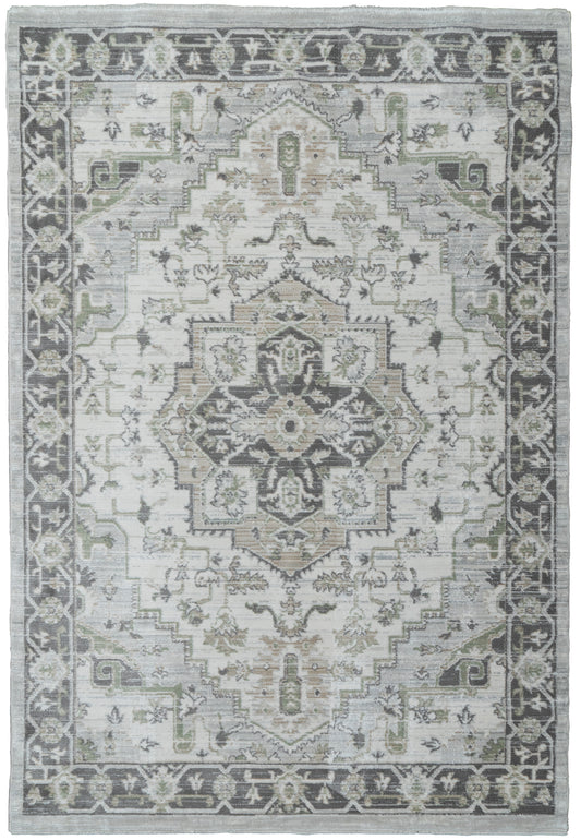 Authentic 18787-198 Ivory/Grey/Beige Area Rug