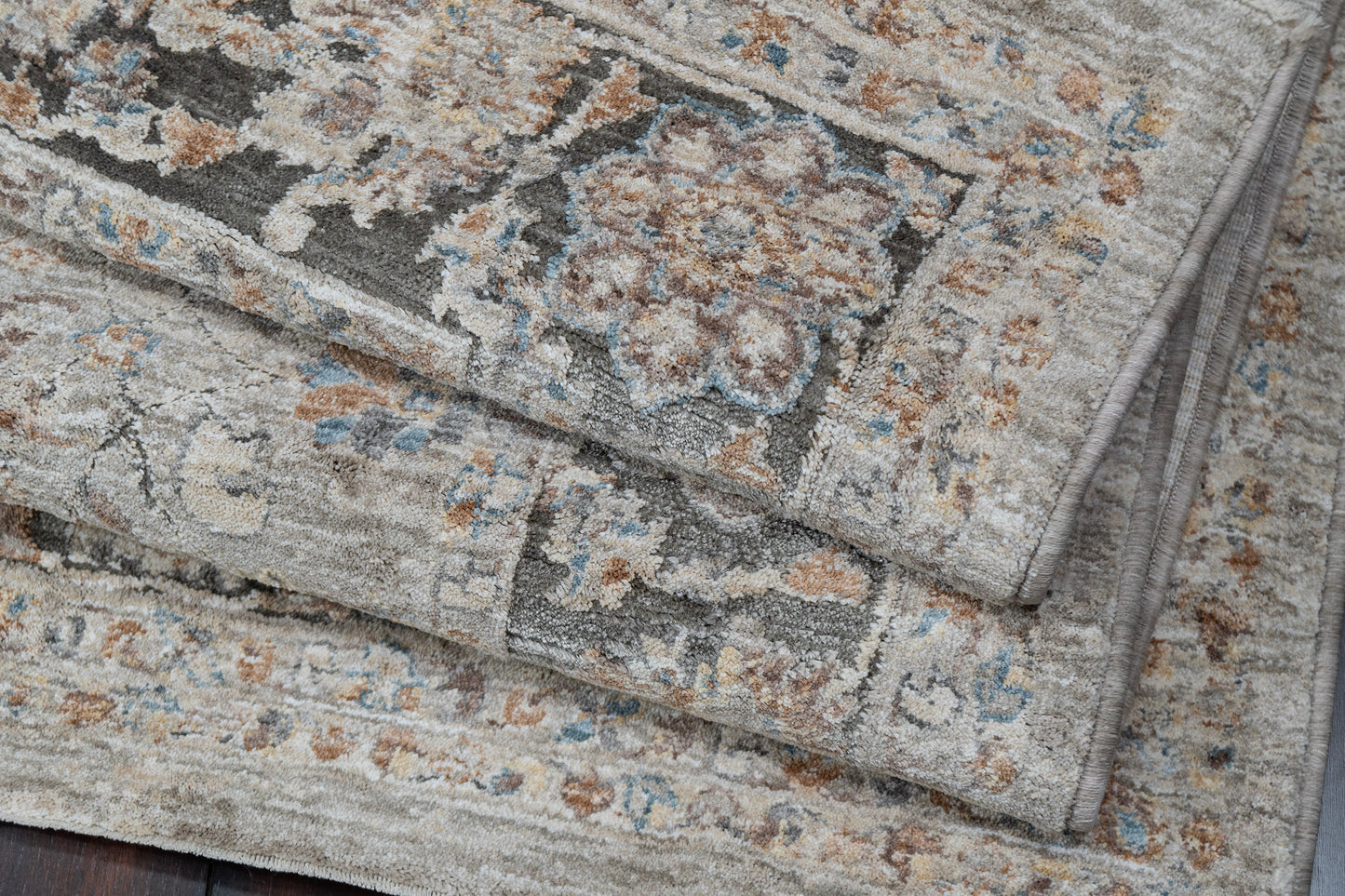 Autumn 10922-885 Beige/Brown/Blue Area Rug