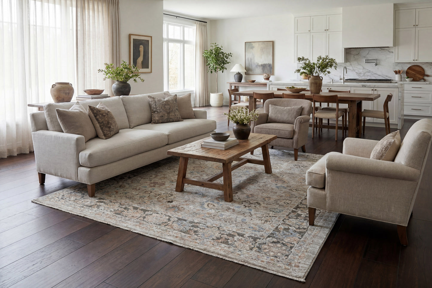 Autumn 10922-885 Beige/Brown/Blue Area Rug