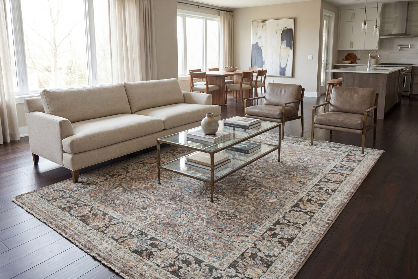 Autumn 10922-899 Brown/Multi Area Rug