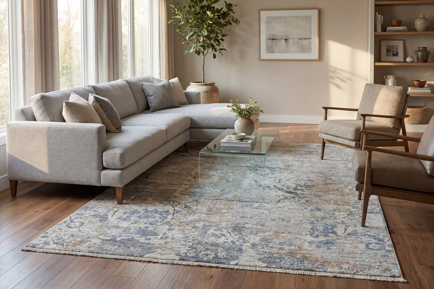 Autumn 10924-919 Grey/Cream/Multi Area Rug
