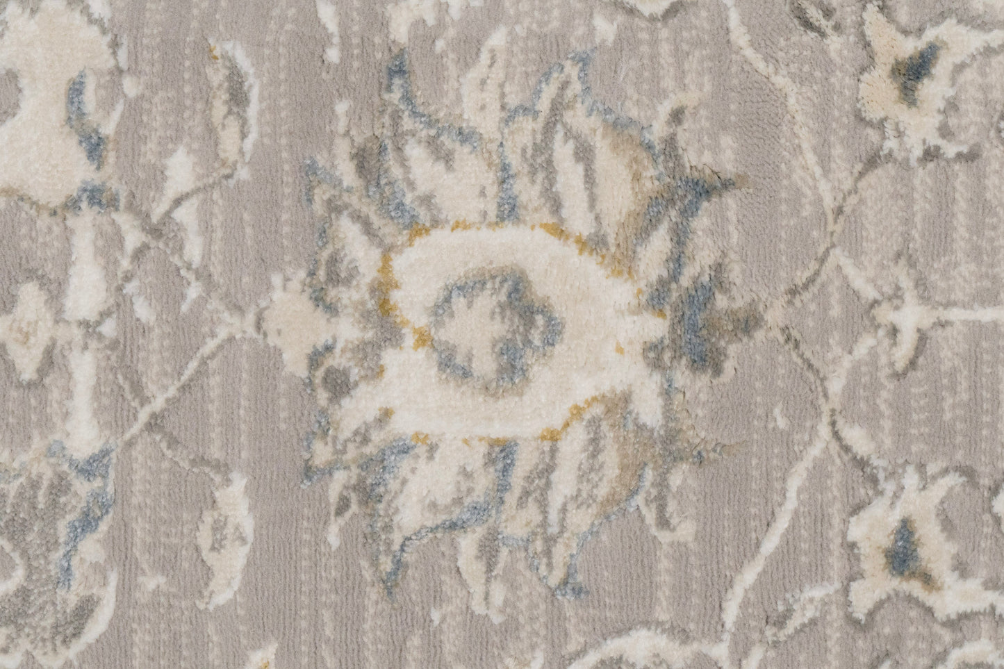 Azure 12580-195 Cream/Grey/Blue Area Rug