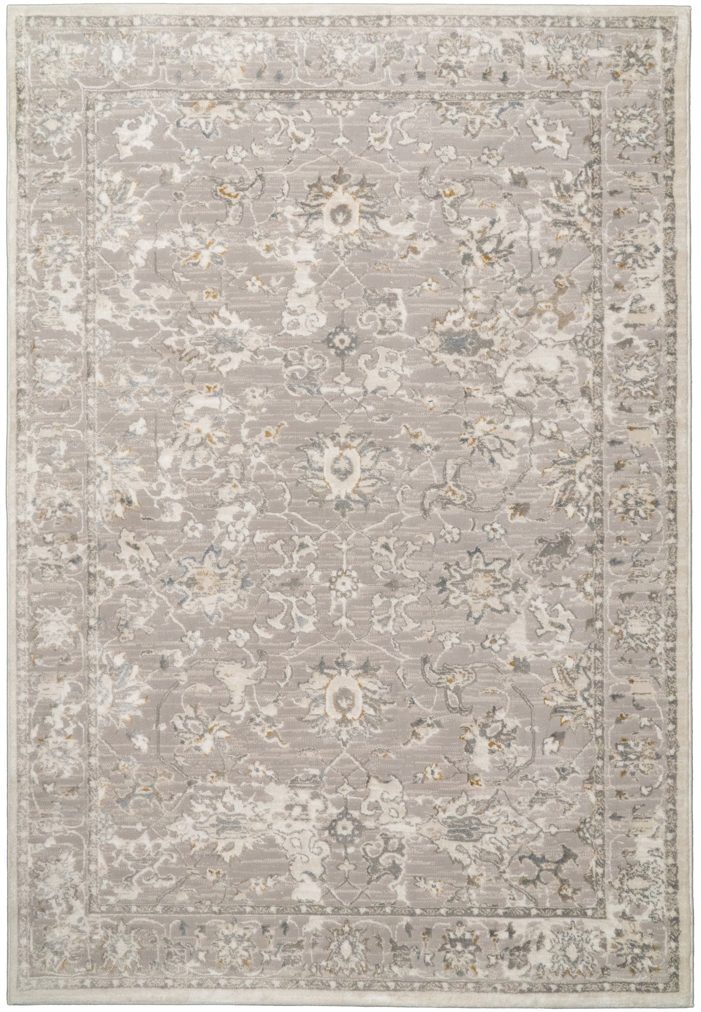 Azure 12580-195 Cream/Grey/Blue Area Rug