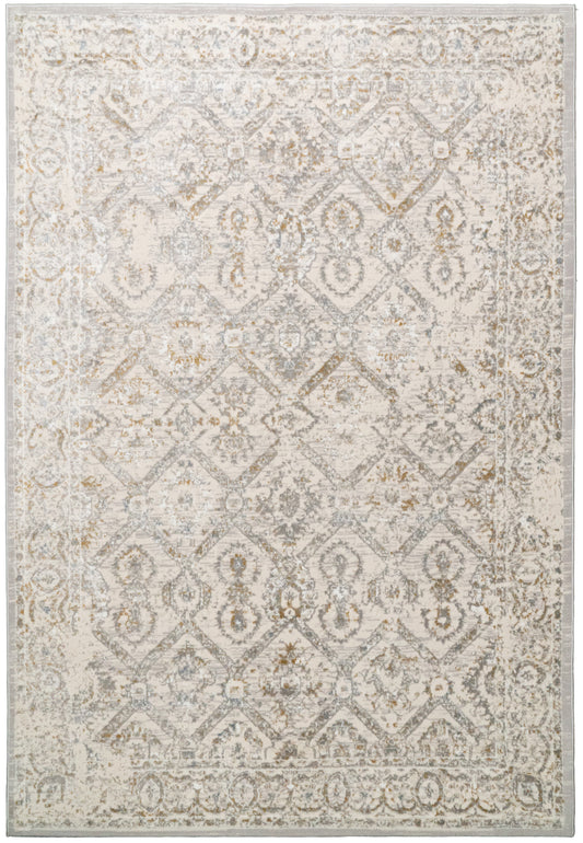 Azure 12582-189 Ivory/Beige/Grey Area Rug