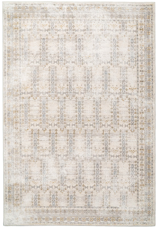 Azure 12583-189 Ivory/Beige/Grey Area Rug