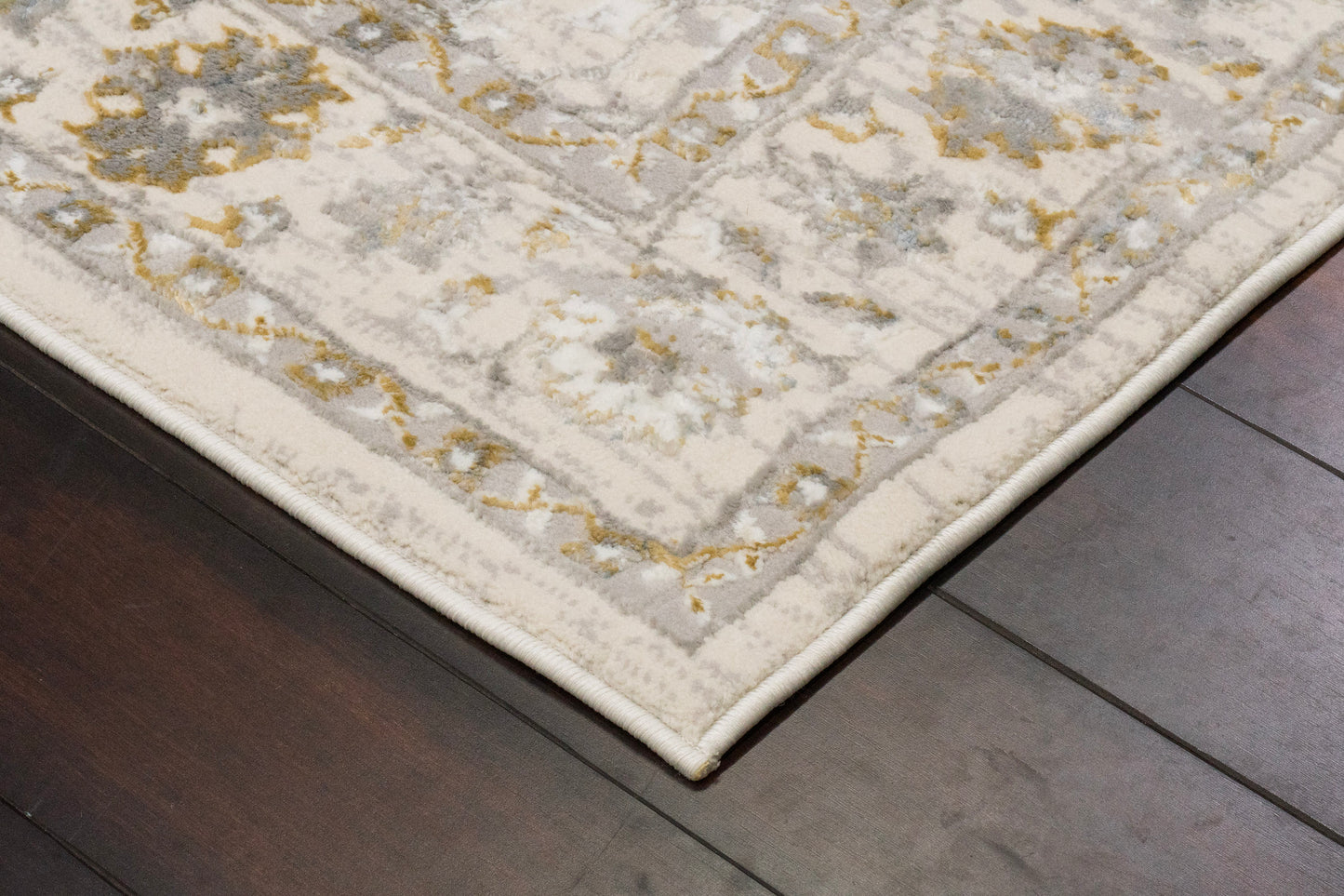 Azure 12586-195 Ivory/Grey/Blue Area Rug