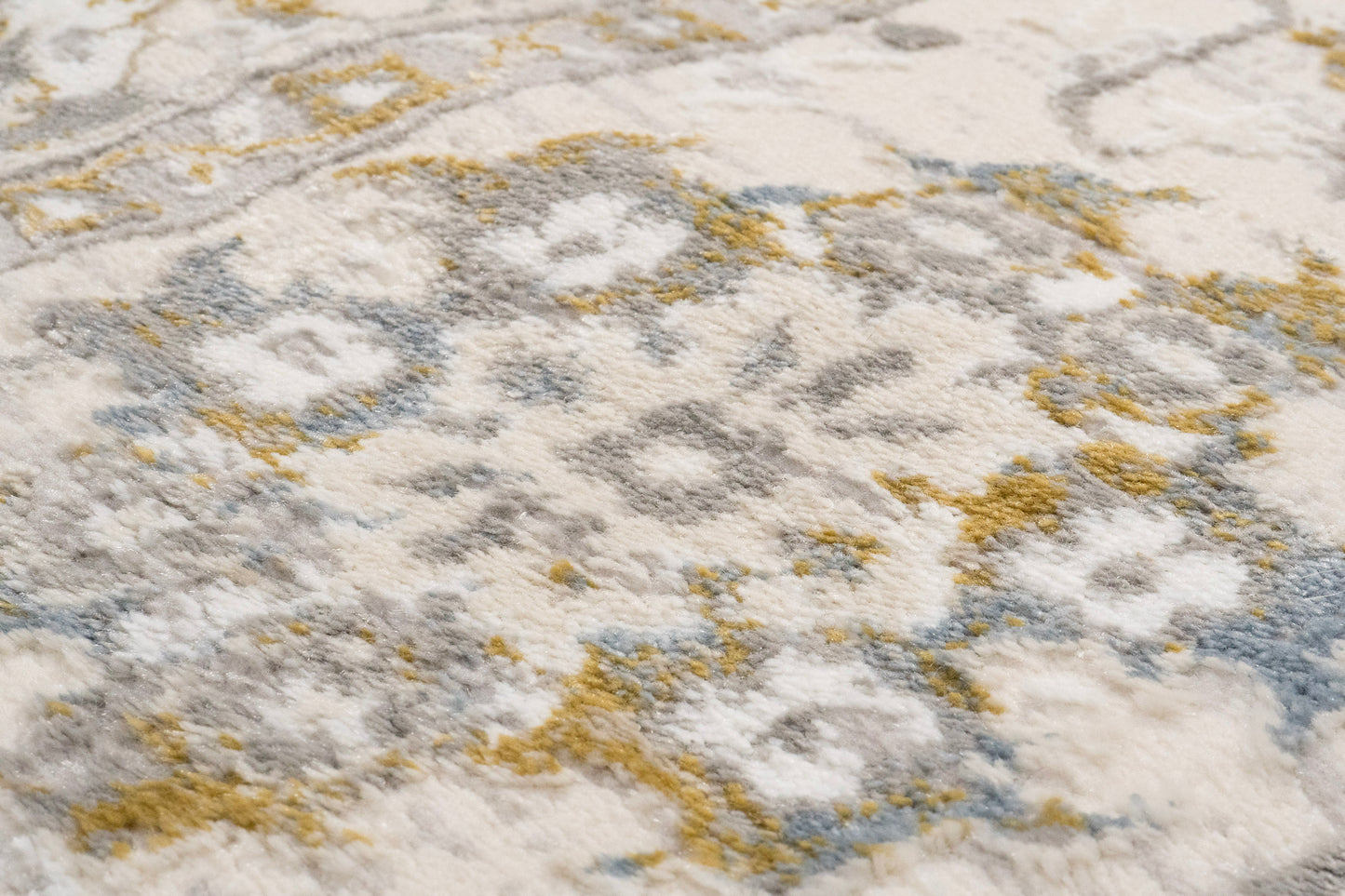Azure 12586-195 Ivory/Grey/Blue Area Rug