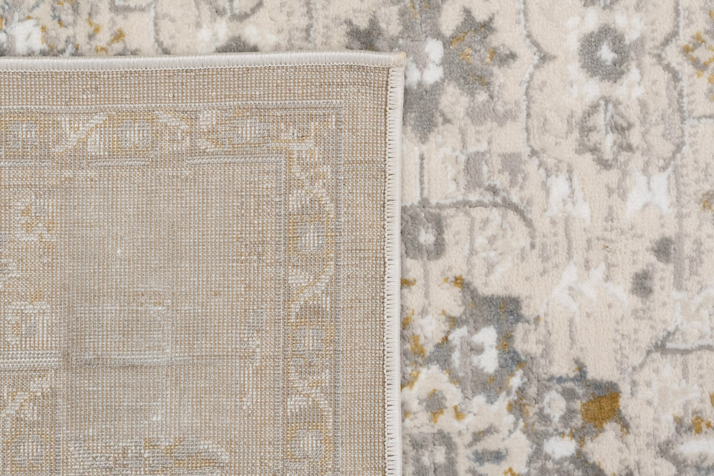 Azure 12586-195 Ivory/Grey/Blue Area Rug