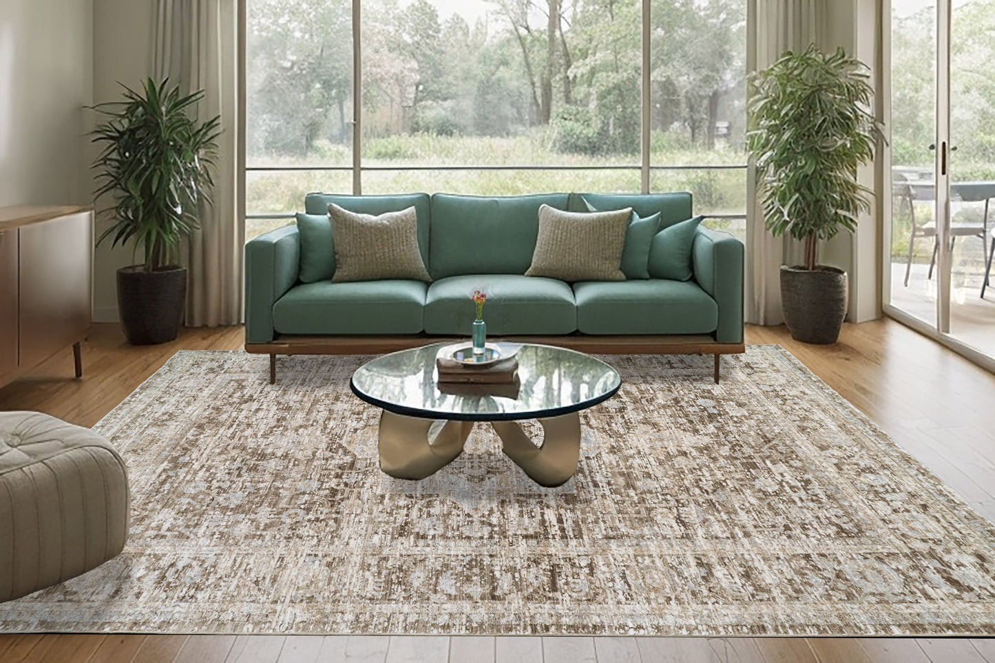 Bliss 17580-890 Beige/Grey Area Rug
