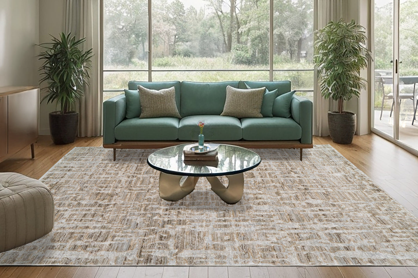 Bliss 17582-980 Grey/Beige Area Rug