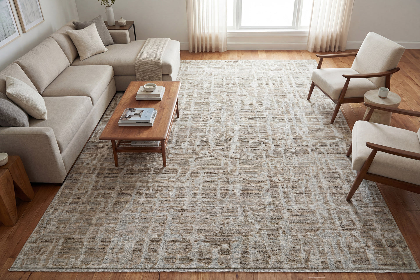 Bliss 17582-980 Grey/Beige Area Rug