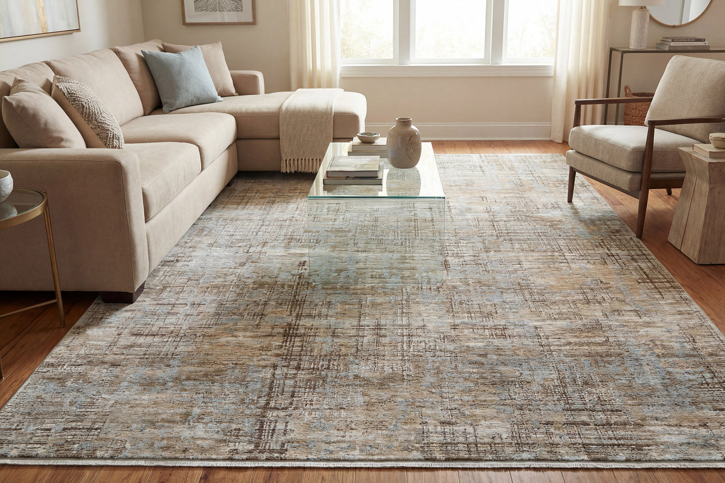 Bliss 17584-899 Beige/Grey/Multi Area Rug