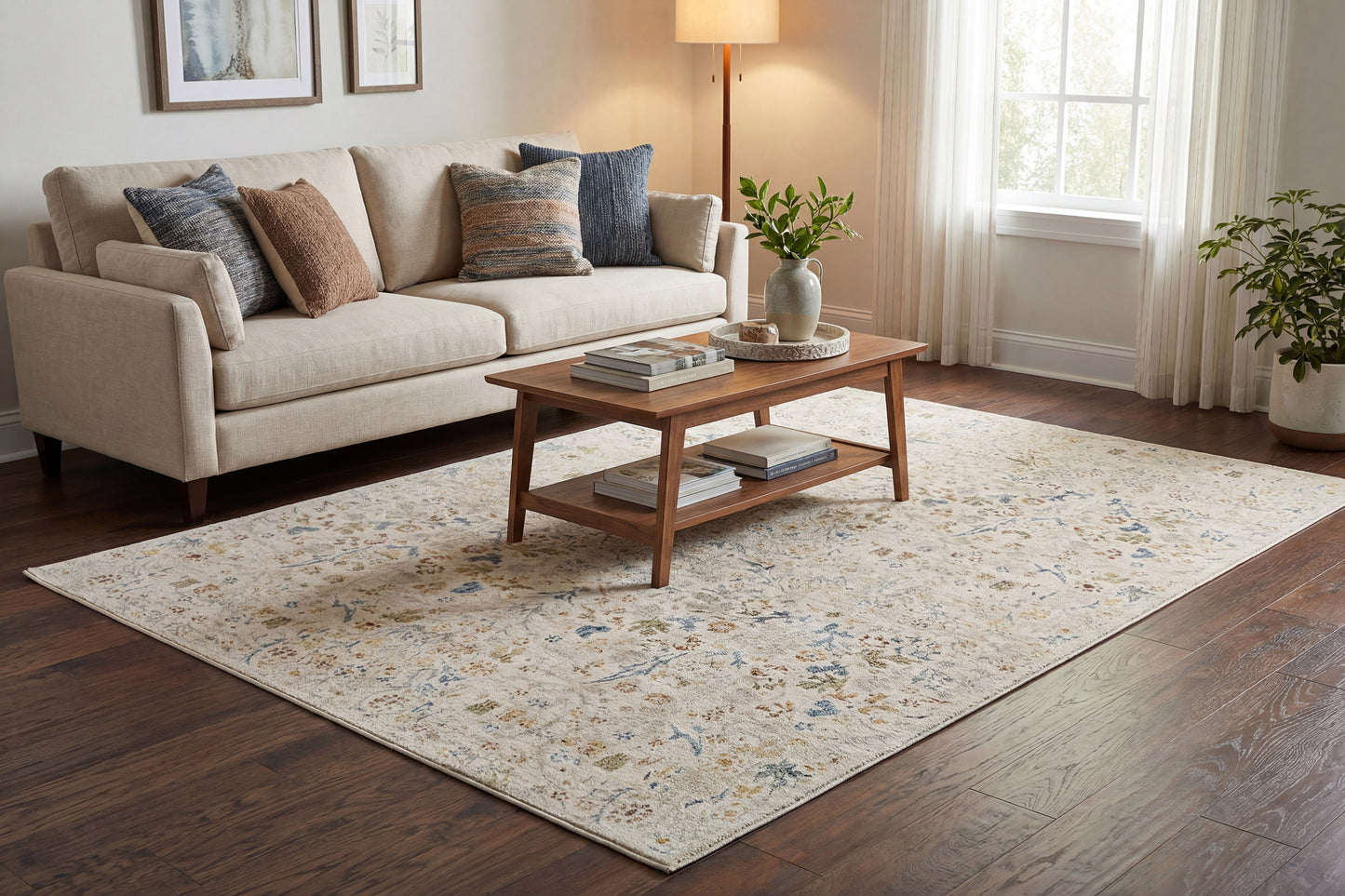 Bloomfield 19601-199 Cream/Multi Area Rug