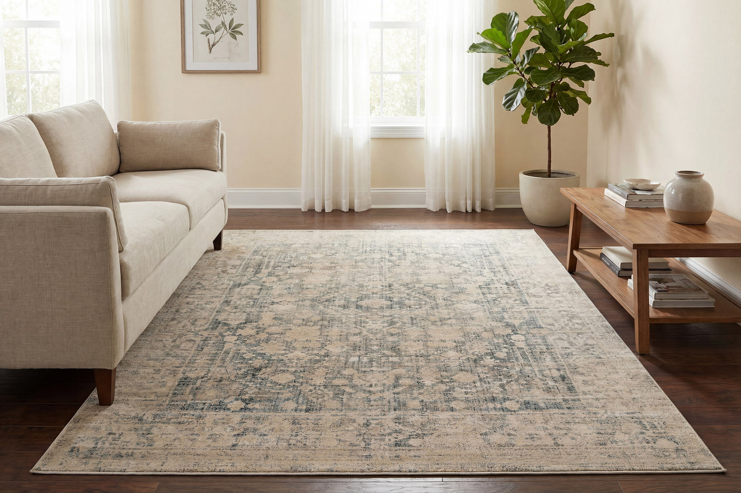 Bloomfield 19603-910 Grey/Cream Area Rug