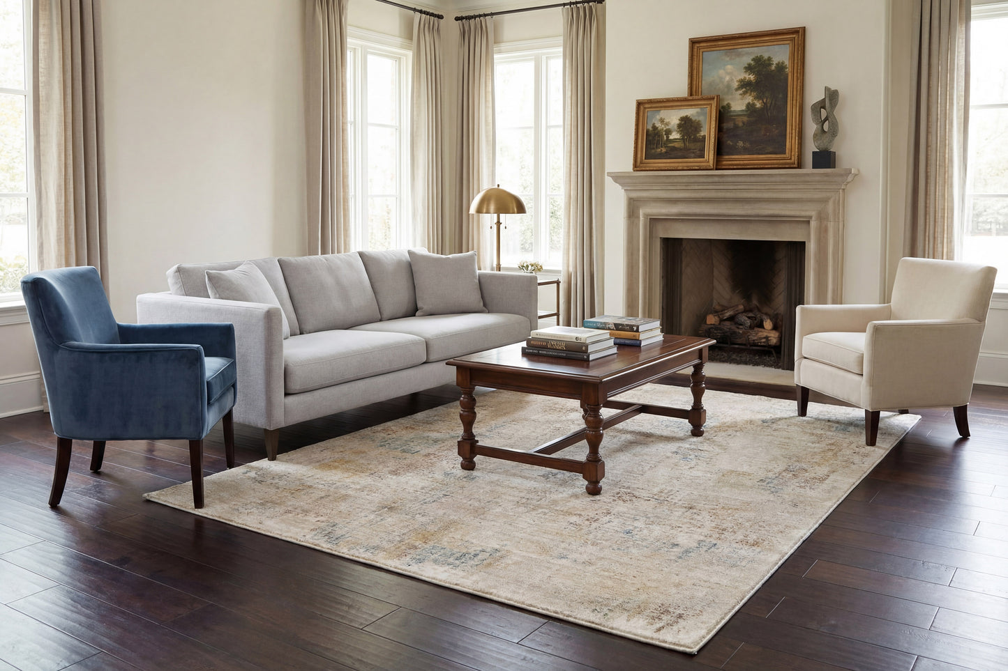 Bloomfield 19604-980 Grey/Beige Area Rug
