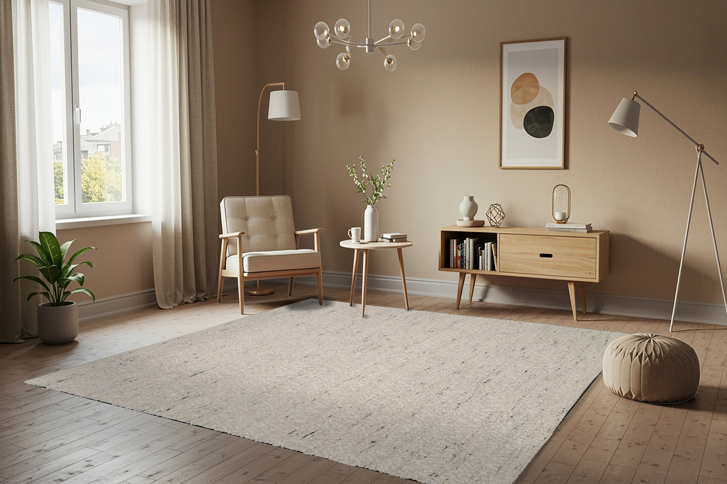 Bombay 9581-100 Ivory Area Rug