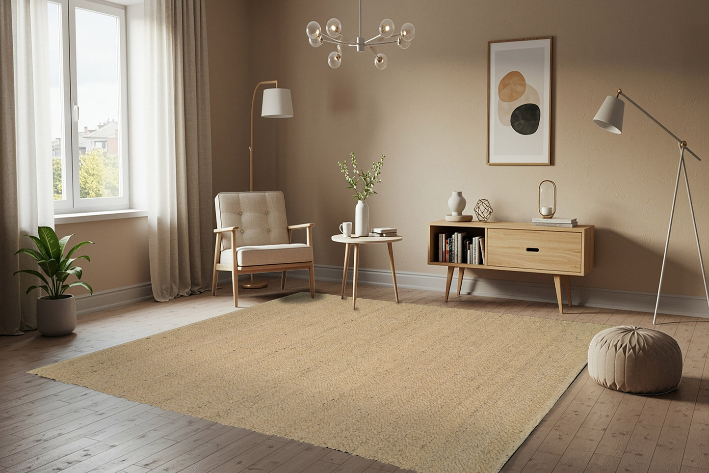 Bombay 9584-100 Cream Area Rug
